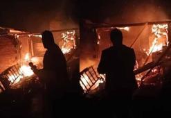 Köy fırını ile ardiyesi yangında kullanılamaz hale geldi