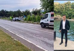 Otomobiliyle refüje çarpan makam şoförü öldü