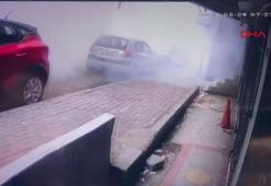 Güngören'de büfedeki patlama anı kamerada