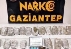 Gaziantep'te 10 kilo 400 gram skunk ele geçirildi