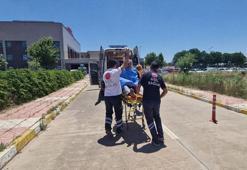 Yaktıkları ateşi söndürmeye çalışırken yaralandılar