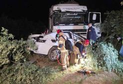 Bursa'da TIR ile otomobil çarpıştı: 1 ölü, 1 yaralı