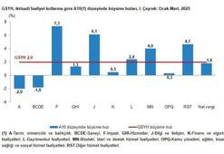 Türkiye ekonomisi ilk çeyrekte yüzde 2 büyüdü