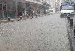 Amasya'da sağanak ve dolu etkili oldu