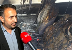 Esenyurt'ta iş anlaşmazlığı yaşadığı kişiyi ölümle tehdit edip otomobilini yaktı