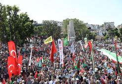 İstanbul'da Filistin’in özgürlüğü için yürüyüş düzenlendi