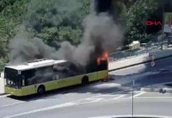 Sarıyer'de İETT otobüsü alev alev yandı; 25 yolcu tahliye edildi