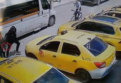 Sokakta karşılaştığı eski nişanlısını okul önünde bacağından vurdu; saldırı kamerada