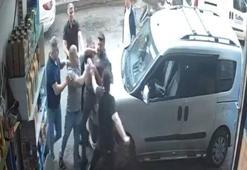 Küçükçekmece’de iş yerindeki kavga güvenlik kamerasında