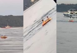 Sarıyer'de şişme botla denize açılan çocuklar kurtarıldı