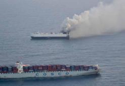 3 binden fazla araç taşıyan gemide yangın