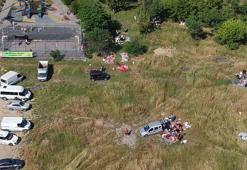 Sultangazi'de kaçak kurban kesimi havadan görüntülendi