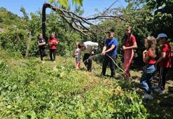 Köy okulunda hayvancılık ve tarımla eğitim