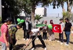 Suriyeli öğrenciler, okullarına kardeşlik fidanı dikip ülkelerine döndü