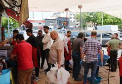 Kayseri'de bayramın 2'nci gününde kasaplarda yoğunluk