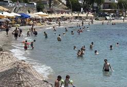 Bodrum sahillerinde bayram yoğunluğu