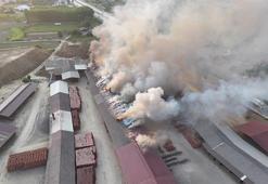 Tokat’ta tuğla fabrikasındaki yangın kontrol altında