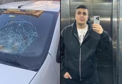 Fatih'te 4 yaşındaki yeğeninin olduğu araca kaldırım taşıyla saldırdı; eniştesini darbetti