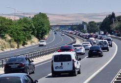 Tekirdağ'dan İstanbul'a bayram dönüşü yoğunluğu