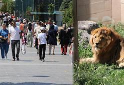 Kayseri Hayvanat Bahçesi'nde bayram yoğunluğu; 65 bin ziyaretçi