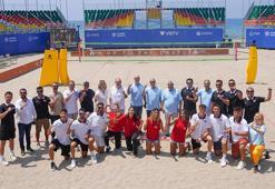 Antalya'da plaj voleybolu heyecanı
