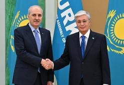 TBMM Başkanı Kurtulmuş, Kazakistan Cumhurbaşkanı Tokayev tarafından kabul edildi