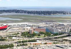 ABD'nin Boston kentindeki havalimanına inen uçak pistin dışına çıktı