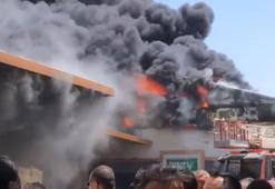 Antalya'da fide üretim tesisinde yangın