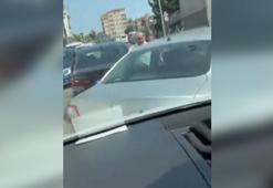 Ataşehir'de karı-koca trafikte tartıştığı sürücüye saldırdı; kaçmaya çalışan sürücü kaza yaptı