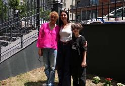 Trabzonsporlu Gözde Atasoy ve oyuncu Eymen Yücel, Minguzzi ailesini ziyaret etti