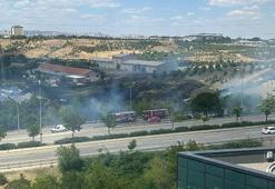 Ankara'da AOÇ arazisinde örtü yangını
