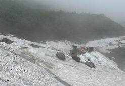 Rize'de karla mücadele