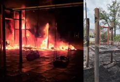 Amasya’da yakılan çocuk oyun parkı, kullanılamaz hale geldi