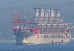 289 metrelik enerji gemisi, Çanakkale Boğazı'ndan geçti