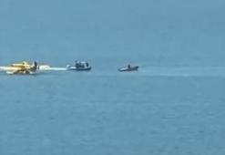Adana'da yangın söndürme uçağı gölden su alırken kırıma uğradı