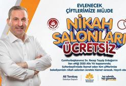 Sultanbeyli Belediyesi, nikah salonlarının ücretsiz hizmet vereceğini açıkladı