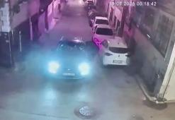 Fatih'te otomobildeki cinayet güvenlik kamerasında