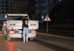 Patenle tehlikeli yolculuk kamerada