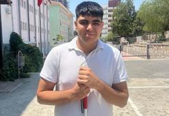 Görme engelli Enes, mezun olduğu okulda öğretmen olmak istiyor