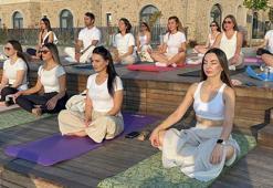 Kapadokya'da 'yoga' etkinliği