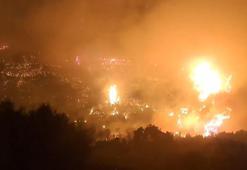 Sakız Adası’nda orman yangını nedeniyle çok sayıda köy tahliye edildi