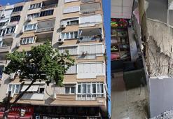 Kolonu patlayan 7 katlı apartman tahliye edildi; daha önce de market için kolon kesildi iddiası