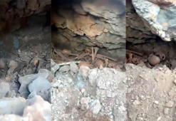 Kahramanmaraş'ta temel kazısında Roma dönemine ait 1500 yıllık kaya mezarı bulundu