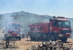 Uşak'ta çıkan makilik yangını kontrol altında