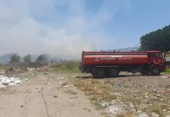 Tesisin çöplük alanında yangın; ekipler müdahale ediyor