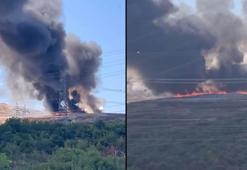 Kocaeli'de çöp depolama alanında çıkan yangın kontrol altında