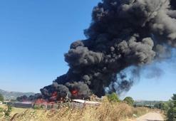 Bursa'da plastik fabrikasında çıkan yangın söndürüldü