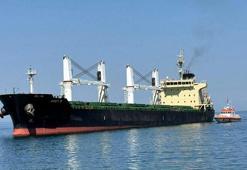 Tekirdağ'da karaya oturan kuru yük gemisinde inceleme yapıldı