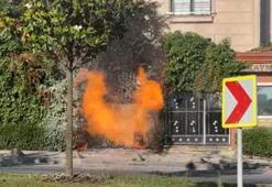 Başakşehir’de yeraltı elektrik kablosundan çıkan yangın doğalgaz kutusuna sıçradı