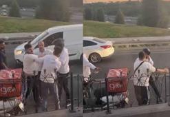 Gaziosmanpaşa'da ayırmaya çalıştığı trafik kavgasında kuryeye sinirlenip darbetti